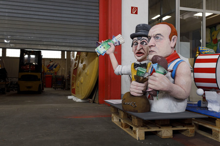 Vorstellung der Wagen des Kölner Rosenmontagszuges 2021