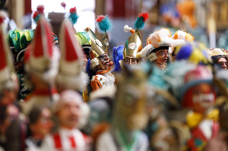 Vorstellung der Wagen des Kölner Rosenmontagszuges 2021