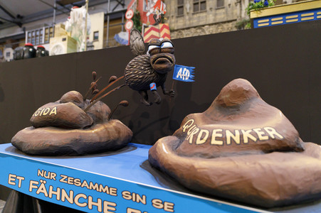 Vorstellung der Wagen des Kölner Rosenmontagszuges 2021