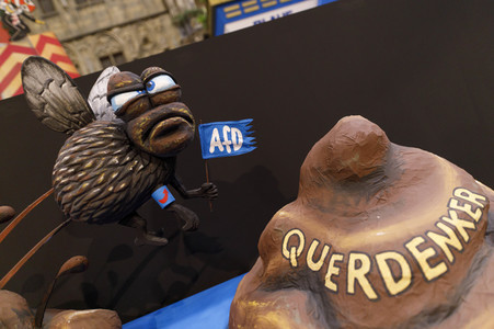 Vorstellung der Wagen des Kölner Rosenmontagszuges 2021