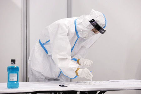 Eröffnung des Impfzentrums in der Koelnmesse in Köln