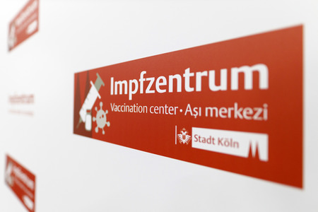 Eröffnung des Impfzentrums in der Koelnmesse in Köln