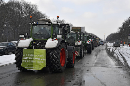 Traktor-Demonstration gegen die Agrarpoiltik der Bundesregierung in Berlin