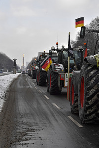 Traktor-Demonstration gegen die Agrarpoiltik der Bundesregierung in Berlin