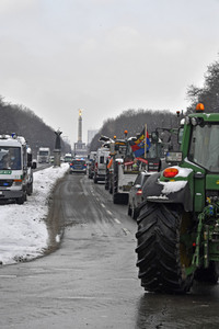 Traktor-Demonstration gegen die Agrarpoiltik der Bundesregierung in Berlin