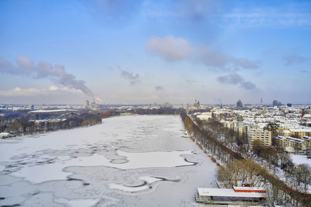Luftbild vom Maschsee in Hannover
