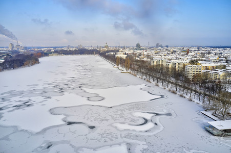 Luftbild vom Maschsee in Hannover