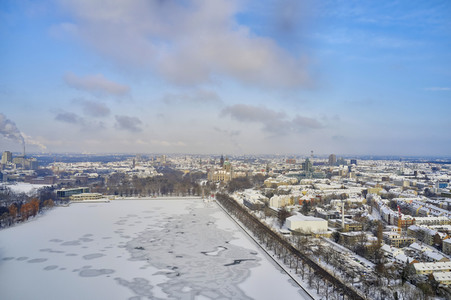 Luftbild vom Maschsee in Hannover