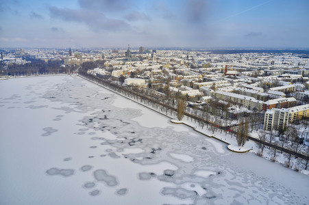 Luftbild vom Maschsee in Hannover