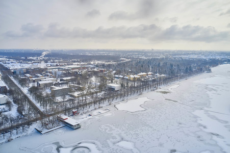 Luftbild vom Maschsee in Hannover