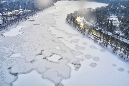 Luftbild vom Maschsee in Hannover