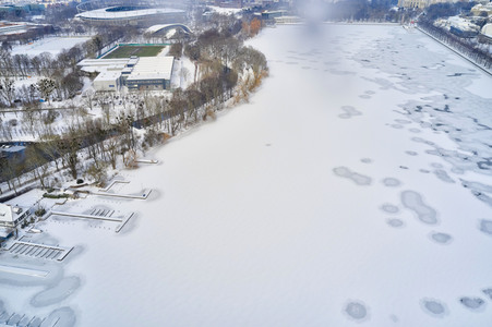 Luftbild vom Maschsee in Hannover