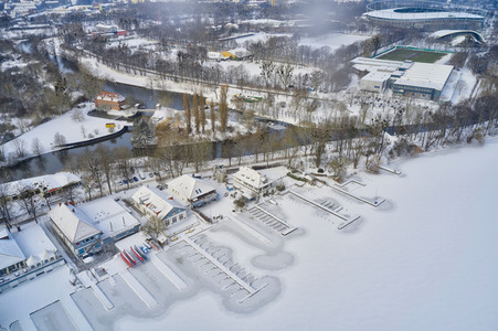 Luftbild vom Maschsee in Hannover