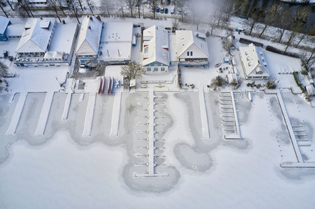 Luftbild vom Maschsee in Hannover