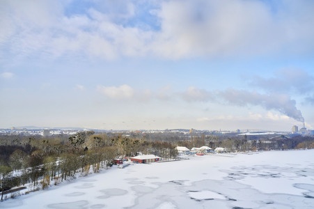 Luftbild vom Maschsee in Hannover