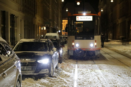 Wintereinbruch in Görlitz