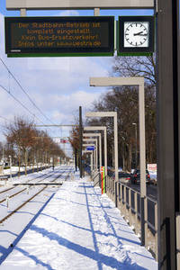 Einstellung des Stadtbahnverkehrs in Hannover