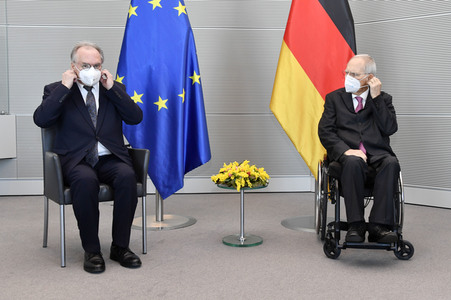Antrittsbesuch von Bundesratspräsident Haseloff bei Bundestagspräsident Schäuble in Berlin