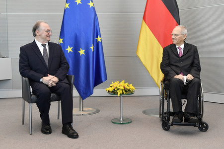 Antrittsbesuch von Bundesratspräsident Haseloff bei Bundestagspräsident Schäuble in Berlin