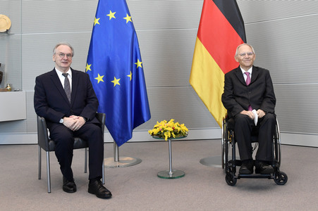 Antrittsbesuch von Bundesratspräsident Haseloff bei Bundestagspräsident Schäuble in Berlin