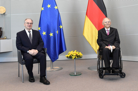 Antrittsbesuch von Bundesratspräsident Haseloff bei Bundestagspräsident Schäuble in Berlin