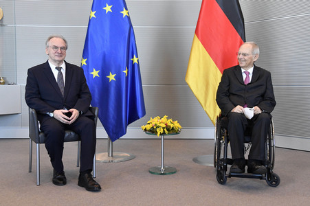 Antrittsbesuch von Bundesratspräsident Haseloff bei Bundestagspräsident Schäuble in Berlin