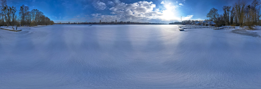 Luftbild vom Maschsee in Hannover
