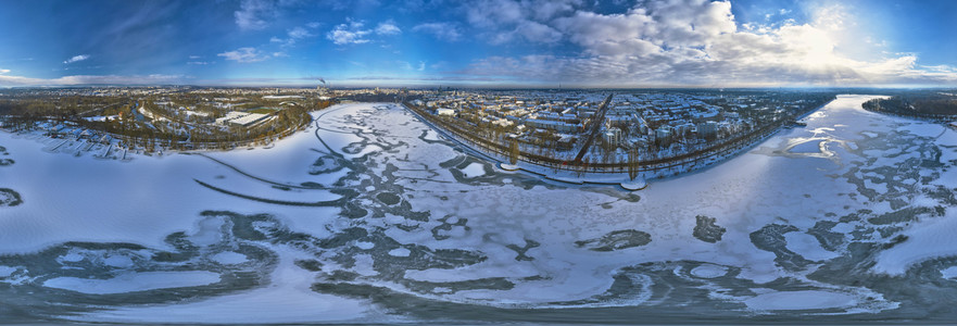 Luftbild vom Maschsee in Hannover