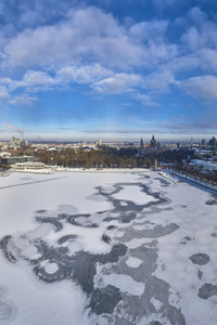 Luftbild vom Maschsee in Hannover