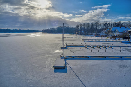 Luftbild vom Maschsee in Hannover