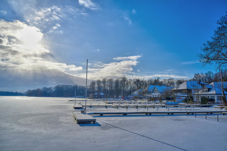 Luftbild vom Maschsee in Hannover