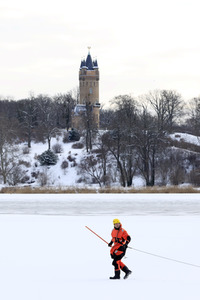 Feuerwehr-Übung Eisretten in Potsdam