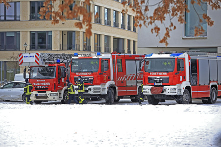 Feuerwehr-Übung Eisretten in Potsdam