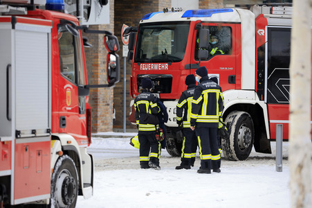 Feuerwehr-Übung Eisretten in Potsdam