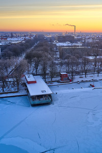 Sonnenaufgang am Maschsee in Hannover