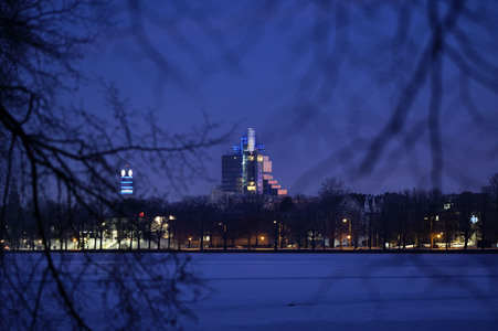 Sonnenaufgang am Maschsee in Hannover