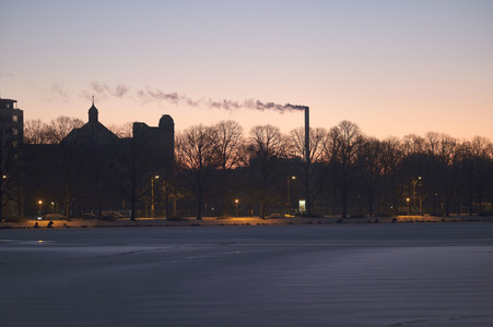 Sonnenaufgang am Maschsee in Hannover
