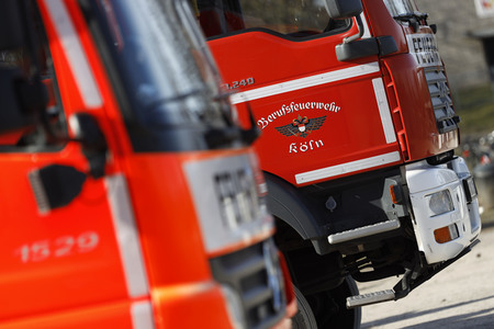 Feuerwehrübung Eisrettung in Köln