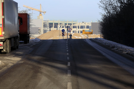 Baustelle der Tesla Gigafactory 4 in Grünheide