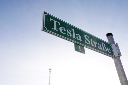 Baustelle der Tesla Gigafactory 4 in Grünheide