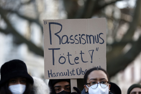 Gedenkveranstaltung am ersten Jahrestag des Anschlags in Hanau