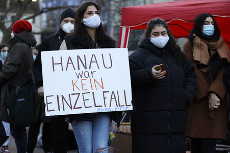 Gedenkveranstaltung am ersten Jahrestag des Anschlags in Hanau