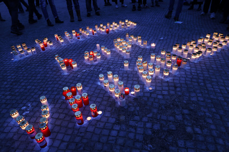Gedenkveranstaltung am ersten Jahrestag des Anschlags in Hanau