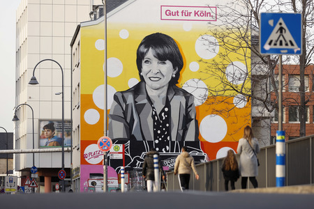 Henriette Reker Wandgemälde in Köln