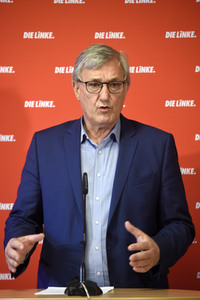 Pressekonferenz mit Bernd Riexinger in Berlin