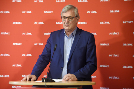 Pressekonferenz mit Bernd Riexinger in Berlin