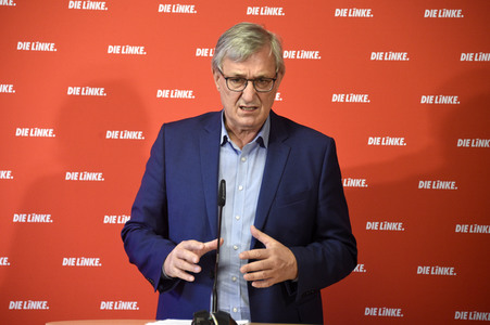 Pressekonferenz mit Bernd Riexinger in Berlin