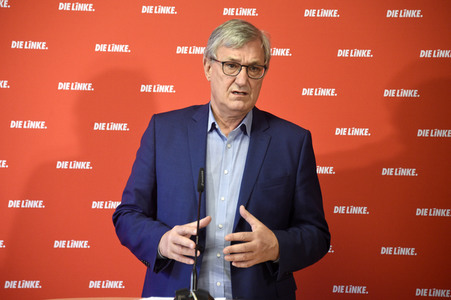 Pressekonferenz mit Bernd Riexinger in Berlin