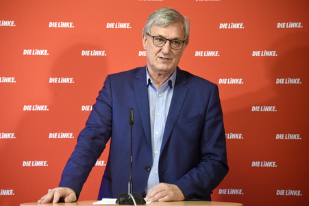 Pressekonferenz mit Bernd Riexinger in Berlin