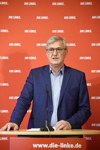 Pressekonferenz mit Bernd Riexinger in Berlin